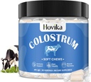Pure Bovine Colostrum Supplement, 40% IgG Bovine Colostrum for Humans-3000mg Colostrum Soft Chews for Gut Health, Supporto immunitario, Muscle Recovery-Grass Fed, 30 Servings