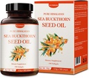 ULTHMOK Premium Sea Buckthorn Seed Oil, 100% Seed Oil,100 Softgels & 100×500mg,Non-OGM,Gluten Free.