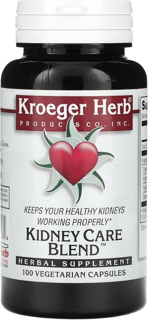 Kroeger Kräuter Kidney Care Blend Vegetarische Kapseln, 100 Zähler