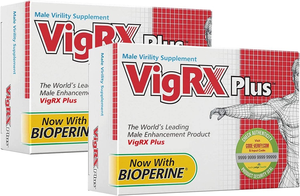 VigRX Plus Male virilità erbe pillole dietetiche - 60 compresse (2 scatola)