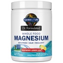 Jardin de la vie aliments entiers Poudre de magnésium, citron framboise - Vegan, gluten et sucre sans supplément avec probiotiques pour calme et régularité