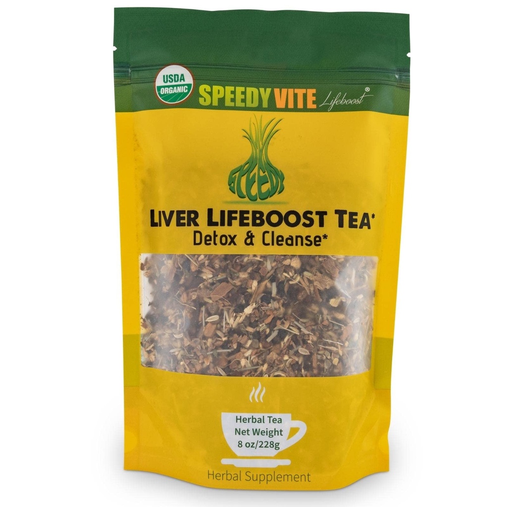 Liver Detox Tea by SpeedyVite | Pulite organiche, Supporta fegato, Gallbladder Health with Dandelion Root, Dandelion Leaf, Fennel, PAU d'Ar cortek, Sassafras, Ginger