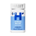 Habit Stress-Relief-Ergänzung (60 Kapseln) - New Look, unterstützt Entspannung & Stimmung Balance, Vitamin B, Adaptogene, Zitronenbalsam, Calming, Vegan, Non-GMO (1 Packung)