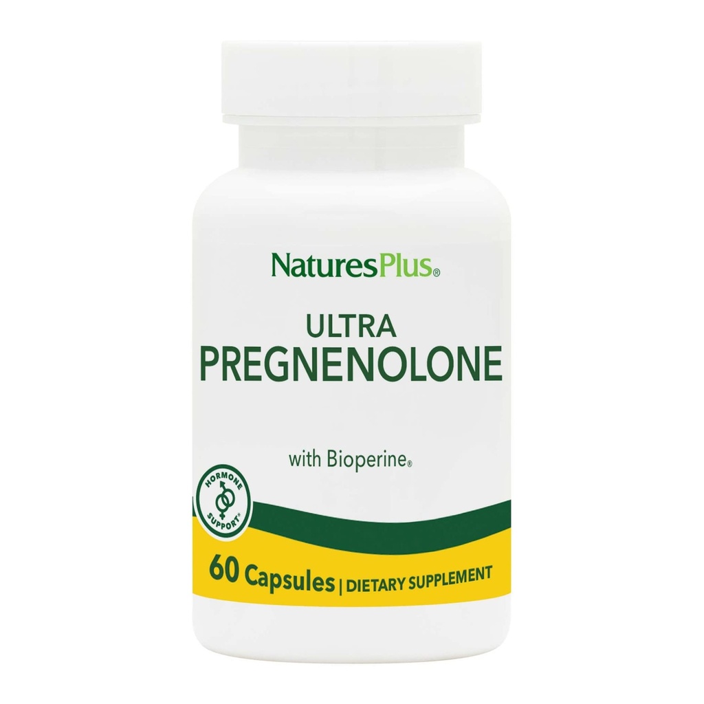 NaturesPlus Ultra Pregnenolone - 60 Kapseln - Fördert Gesamt Wohlbefinden, Immununterstützung & Kognitive Funktion - 60 Servietten