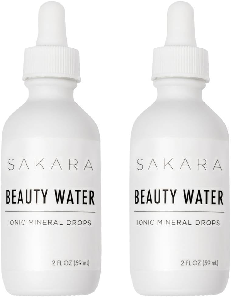 SAKARA Beauty Water Drops, 60 Portionen - Trace Mineral Drops für Wasser, Mineralwasser flüssiges Magnesium, Chloride, Natrium, Kalium, & Boron Ergänzungen, Flüssige Vitamine Multi Minerals Supplement
