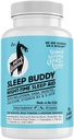 Sleep Buddy Nighttime Sleep Aid – Vegan Capsules mit Melatonin, GABA, L-Tryptophan, Ashwagandha & Lemon Balm – Non-Habit Forming, Plant-Based Sleep Support – 60 Count (30 Servings)