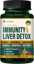 Jamaikanische Sarsaparilla Root Immunität & Liver Detox Cleanse Kapseln, Hautgesundheit & Immununterstützung Ergänzung mit Kalawalla Milchdistel. Zarzaparrilla y Cardo Mariano para el Higado Graso. 90 Caps