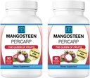Freeze Dried Mangosteen Pericarp Capsules 2PK, 1,5 Gramm pro Servierung, 90 Veggie Kapseln pro Flasche, Xanthone Rich