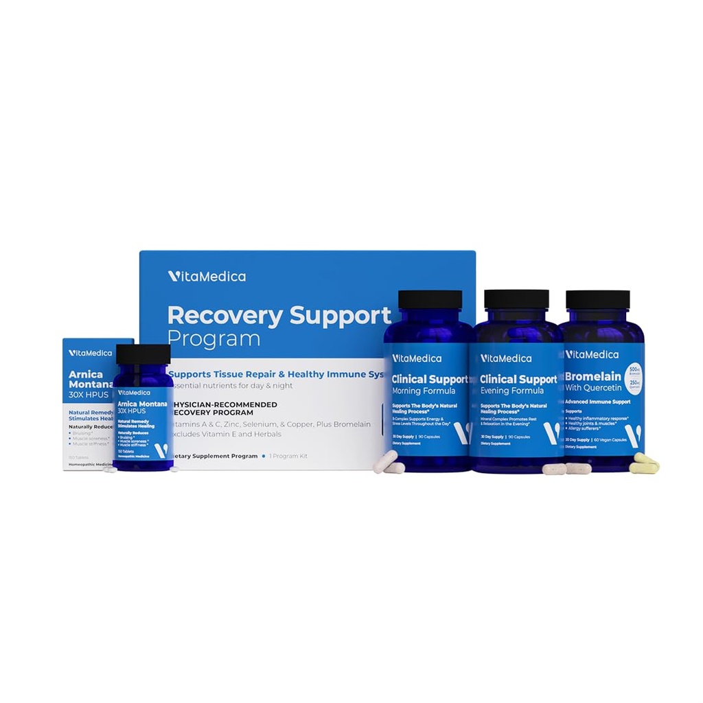 VitaMedica | Arnica Montana 30X + Bromelain mit Quercetin + Clinical Support Formula Bundle
