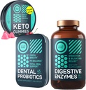 Probiotiques dentaires WILD FUEL, gommes kéto avec huile MCT et enzymes digestifs