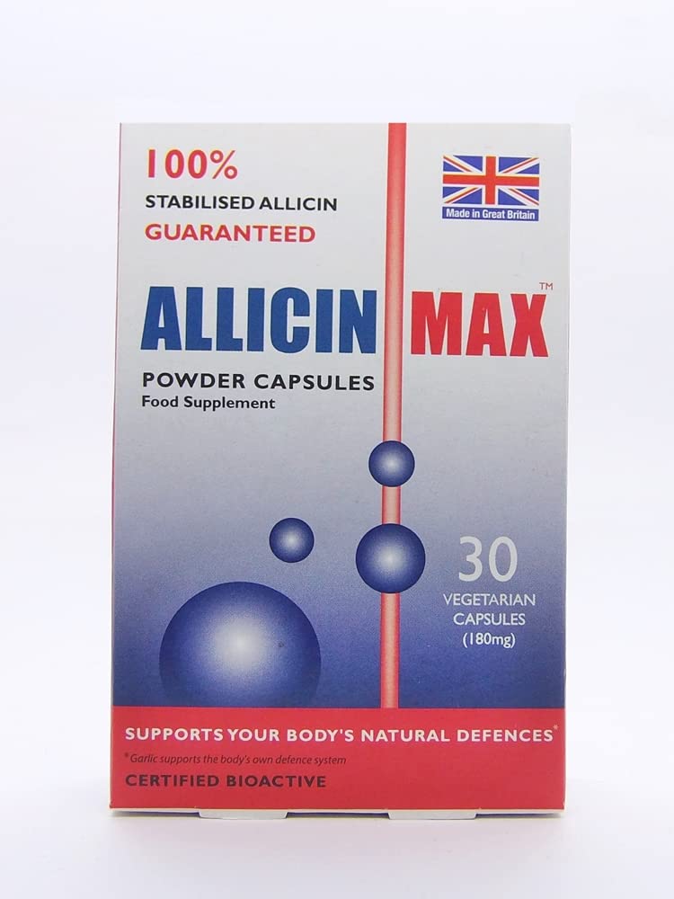 Allicin Max 30 Veg Caps (Pack mit 2-60 Kapseln)