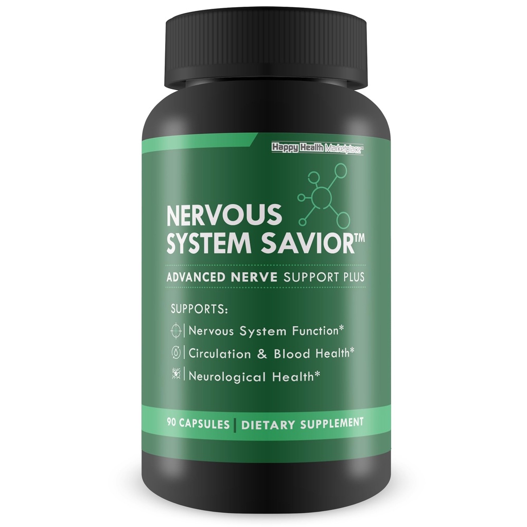 Nervous System Savior - Advanced Nerve Support - Il nostro miglior Nerve Support Supplemento - Natural Nerve Savior Supplemento per aiutare a salvare la vostra salute di Nerve - Nerve Support Supplements Your Nerves Savior