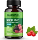 NATURELO Ganzes Essen Vitamin Gummi für Erwachsene - Kaubares Gummy Multivitamin für Männer & Frauen - 120 Vegan Gummies