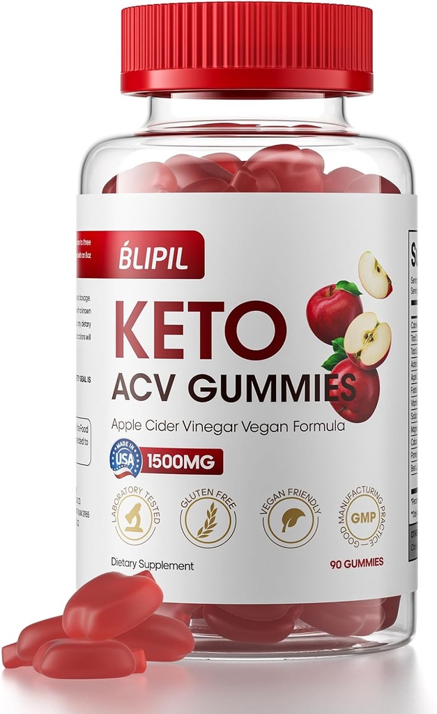 Gummies de vinaigre de cidre de pomme Keto - formule de perte de poids sans sucre avec vinaigre de cidre de pomme de 1500mg pour les hommes et les femmes - sans gélatine, sans gluten, végétalien et non-OGM - 90 Compte
