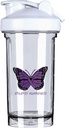 Consapevolezza dell'epilessia 18 Ounce Shaker Bottiglia Bere Mixer Leak-proof Pre Workout Protein Shakes Meal Sostituzione Shakes Bottiglie 500ML/18 Oz Bianco
