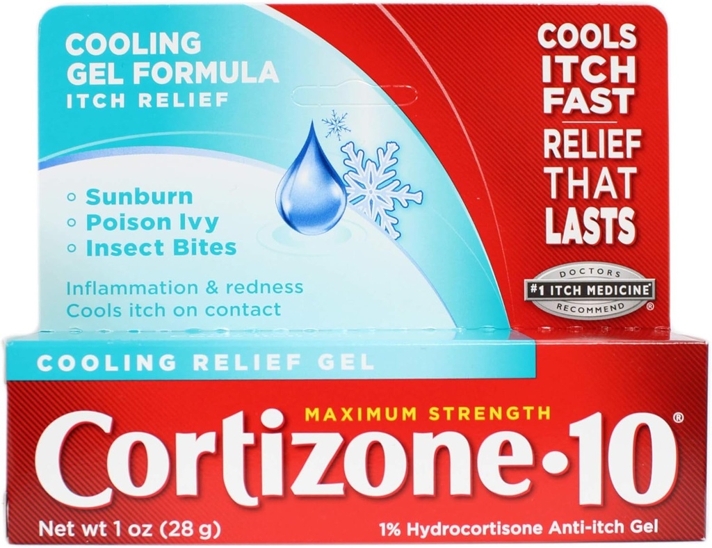 Cortizone-10 Rilievo di raffreddamento Gel anti-Itch 1 oz