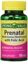 Spring Valley - Prenatal, Multivitamin, Multimineral, 100 Tablets w. Folic Acid
