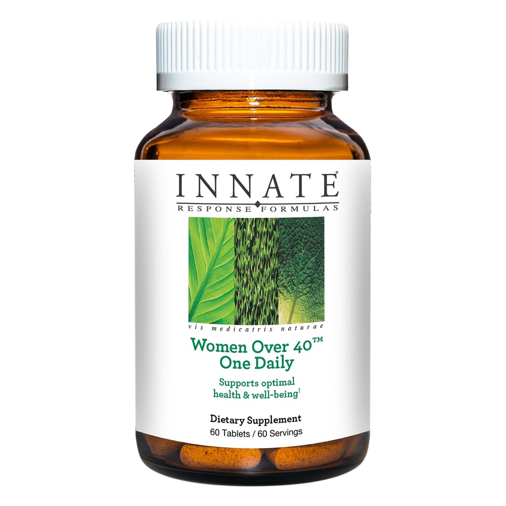 Formula di risposta INNATE Donne Più di 40 Un Quotidiano - Multivitaminico Giornaliero Per Donne Oltre 40 - Con Vitamine A, C ed E - Vegetariano, Non OGM - Fatto Senza 9 Allergeni Alimentari - 60 compresse (60 Serve)