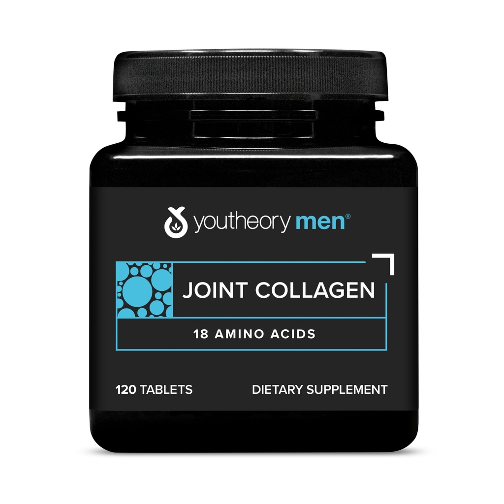 Collage congiunto da uomo con 18 aminoacidi - Capelli, Unghie, Muscolo, Bone e Supporto congiunto - con estratto di Boswellia, Ginger & Black Pepper* - 120 compresse (alimentazione da 60 giorni)