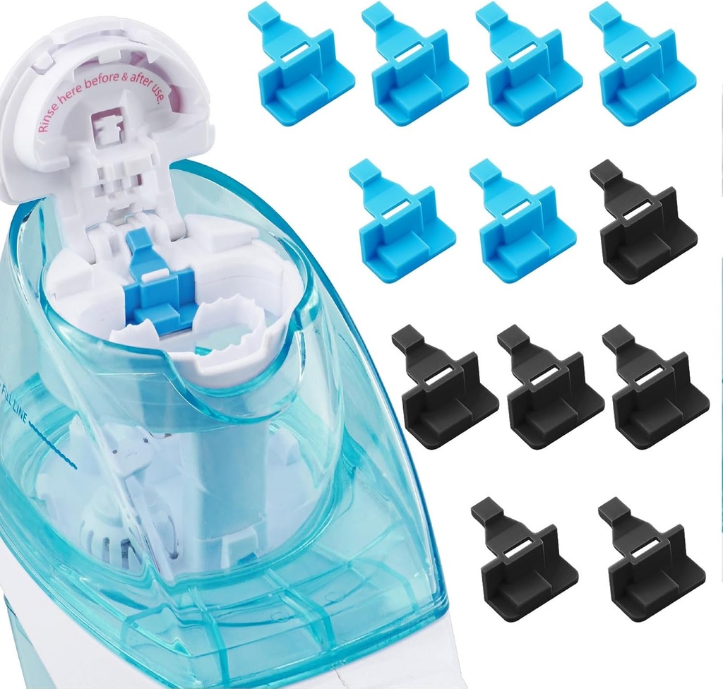 Silikon Saltwater Pods Refills Zubehör Kompatibel mit Navage Nasal Care Nasal Bewässerungssystem - Salzwasserpads für einfache Bedienung (6 Schwarz + 6 Blau), nomal