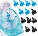 Silikon Saltwater Pods Refills Zubehör Kompatibel mit Navage Nasal Care Nasal Bewässerungssystem - Salzwasserpads für einfache Bedienung (6 Schwarz + 6 Blau), nomal
