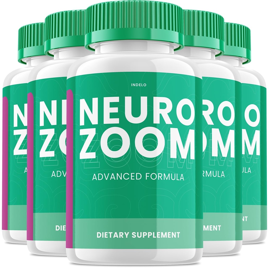 (5 Pack) Neuro Zoom Brain Boost Supplement, Neuro Zoom Advanced Memory Support Formula, Neuro Zoom Pills Nootropic, NeuroZoom Bewertungen (300 Kapseln)