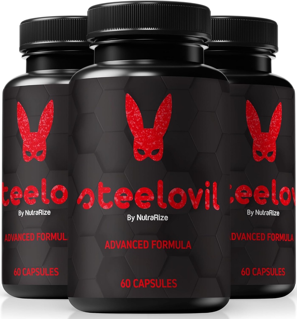 (3 Pack) Steelovil Kapseln für Männer, offizielle Steelovil Pillen für umfassende Unterstützung, Alle natürlichen männlichen Ergänzung zu unterstützen Energie und allgemeine Gesundheit, Stahl ovil Pastillas Bewertungen (180 Kapseln)