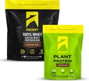 Ascent Whey 4 lb + Pflanzenprotein Pulver 18 Servierungen - Schokolade