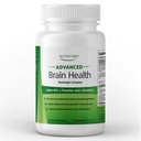 Supplément de santé cérébrale avancé avec Alpha GPC, L-Theanine, L-Glutamine pour mémoire et focus - 90 Capsules