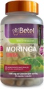Betel Natural Premium Organically Sourced Moringa Oleifera Capsule Flavonoidi incredibili - 1500 mg per Serving