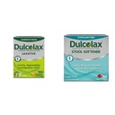 Dulcolax Stimulant Laxative Tablets (100 Zähler) Sanftes Overnight Constipation Relief, Bisacodyl 5mg & Hocker Softener Laxative Liquid Gel Capsules (50ct) Gentle Relief, Docusate Sodium 100mg