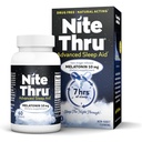 Erweiterte Schlafhilfe Melatonin Nahrungsergänzung, 10mg Kapseln, 60 Zähler
