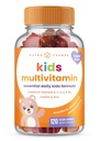 NutraChamps Kids Multivitamin Gummies | Zucchero 120 Gummy Vitamine per bambini | Vegan & Non-GMO | Fragola, Passionfruit, Peach & Cherry