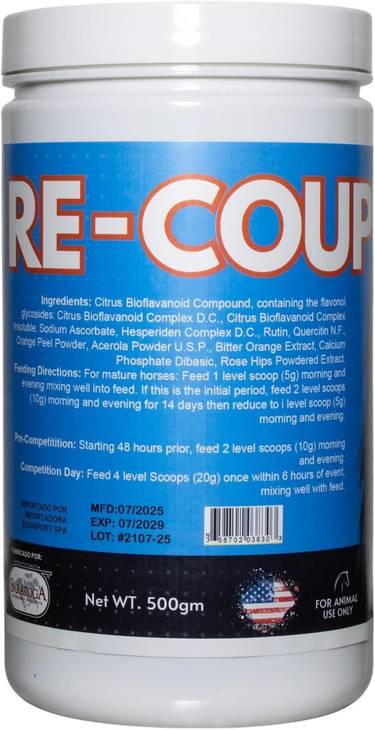 ReCoup Granular Horse Blood-Building-Ergänzung - Ernährungsunterstützung für Bleeder von Saratoga Veterinärprodukt