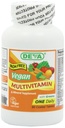DEVA Vegan Iron-Free Multivitamin & Mineral Supplement, Green Food Blend, Spirulina, Chlorella, Ashwagandha, Broccoli, 90 compresse rivestite