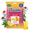 Ricola Honey Lemon mit Echinacea Cough Drops, 45 Count, Delicious Throat Relief & Care, Oral Anesthetisch, Natürlich aromatisiert