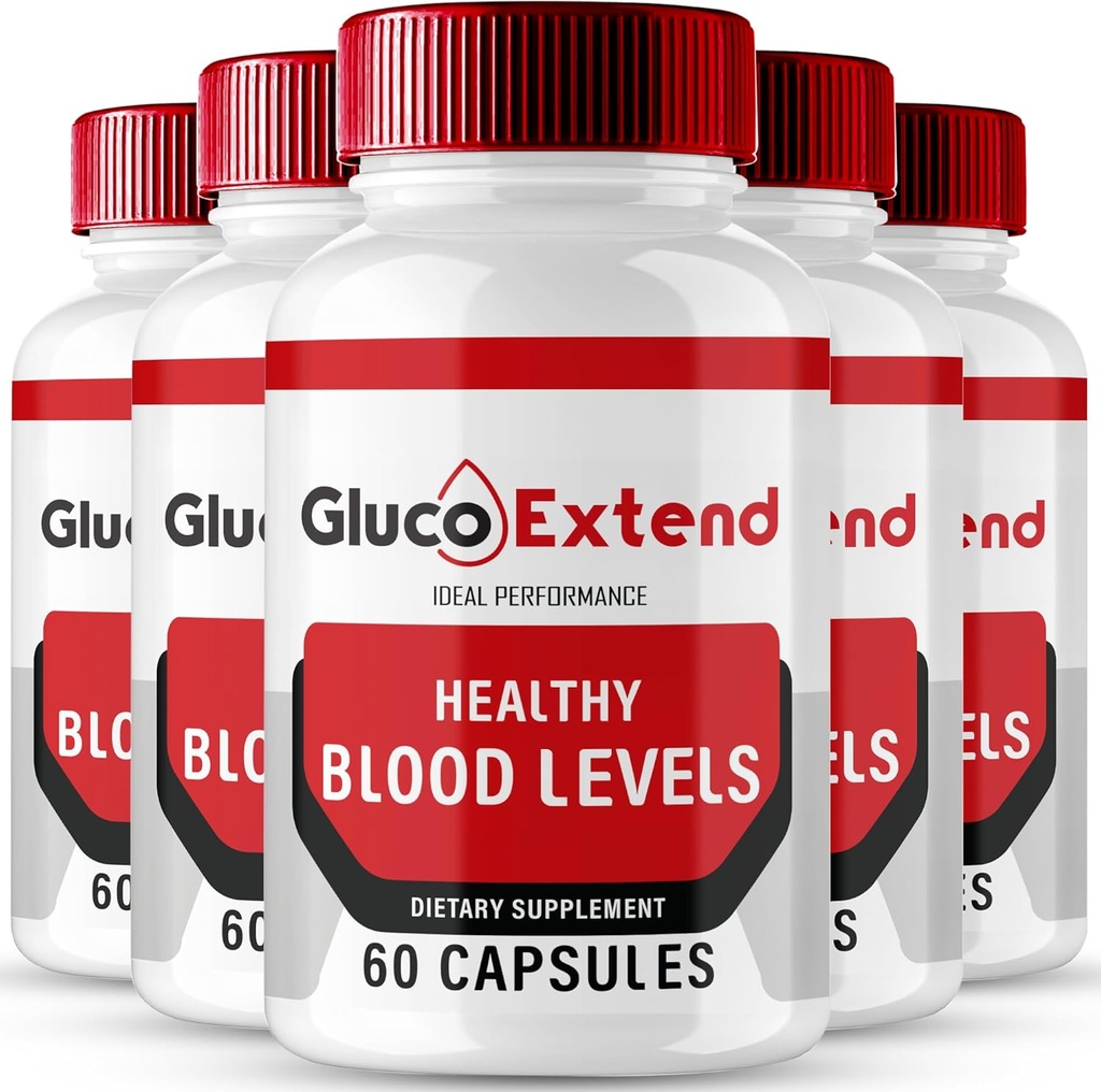 Gluco Extend Kapseln, GlucoExtend Unterstützung Formel Ergänzung Pillen - Maximale Stärke, Gluco Extend Gesundheit & Wellness Alle natürlichen Formel, offizielle GlucoExtend Gesundheit Kapseln Bewertungen (5 Pack)