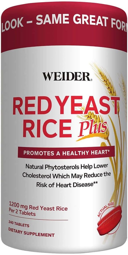Riso di lievito rosso Weider Plus 1200 mg, 240 compresse