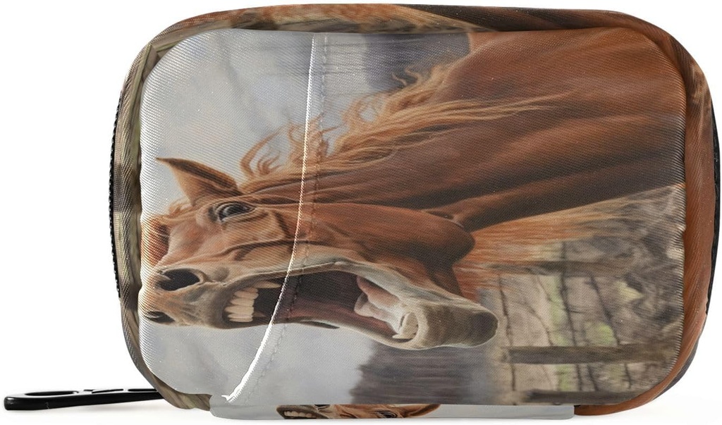 Horse Pill Organizer Case Portable Weekly Daily Pill Case Tasche Organizer mit Reißverschluss für Ergänzungen Medizin Travel Family Business