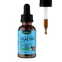 Animal Essentials Gesundes Gut - Kräuter-Präbiotikum für Hunde & Katzen, Gut Health Blend, Kräuterformel, Bio Human Grade Kräuter, Veterinär empfohlen, Flüssigton - 2 Fl Oz