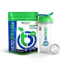 BioTrust Keto erhöhen reines C8 MCT-Öl-Pulver (Unflavored) BlenderBottle Bundle