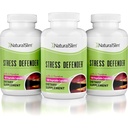 NaturalSlim Stress Relief Supplement - Stress Defender, High Cortisol Reducer, Control Cravings, Schlaf &amp; Stoffwechsel Unterstützung mit Vitamin B5 Pantothenic Acid & L Tyrosine 180 Gemüse Kapseln 3 Pack
