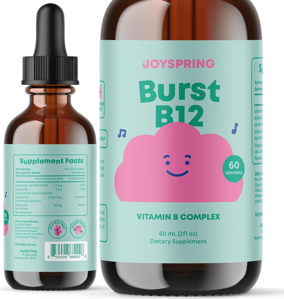 JoySpring Liquid B Complex - Gocce multivitaminiche per bambini - Vitamina Genius per bambini