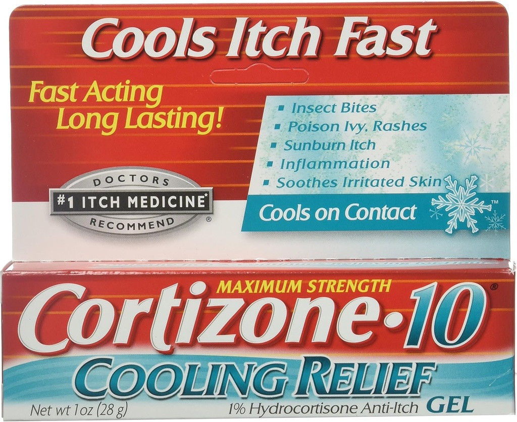 Cortizone-10 Raffreddamento Rilievo Anti-Itch Gel 1 oz (Pack of 3)