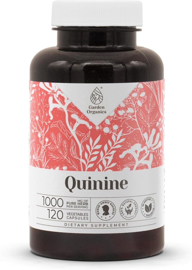 Quinine 120 Kapseln | High-Potency Kräuter Nahrungsergänzungsmittel | Hergestellt mit Gemüsekapseln und Quinine (Cinchona officinalis) Getrocknete Rinde (120 Count)