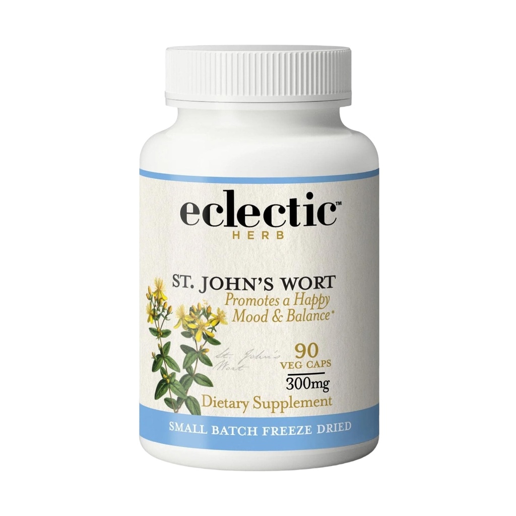 éclectique Institut cru frais gelé séché non-OGM St. John's Wort.