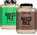 NAKED Vegan Protein Bundle: 5LB Unflavored Pea und 5LB Organic Rice