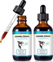 Kennel Husten für Hunde- Kennel Hustenbehandlung, Natürliche Hustenergänzung für Hunde, Sanfte Hunde-Verstopfung Relief, Liquid Dog Allergy Relief (2 Fl Oz (Pack von 2))