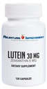 High Potency 30mg Lutein Plus 6mg Zeaxanthin 120 Vege-Capsules Natural Marigold Extract for Eye Health No Fillers 100% Active Material